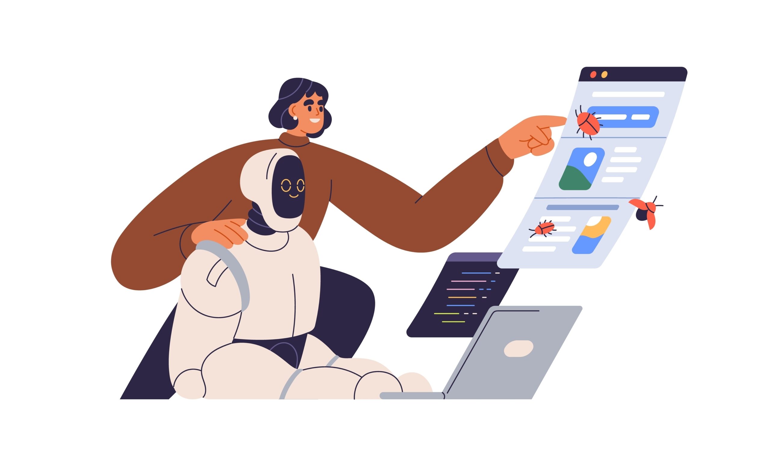 Automated,Software,Testing,,Qa,Concept.,Ai,In,Quality,Assurance.,Robot